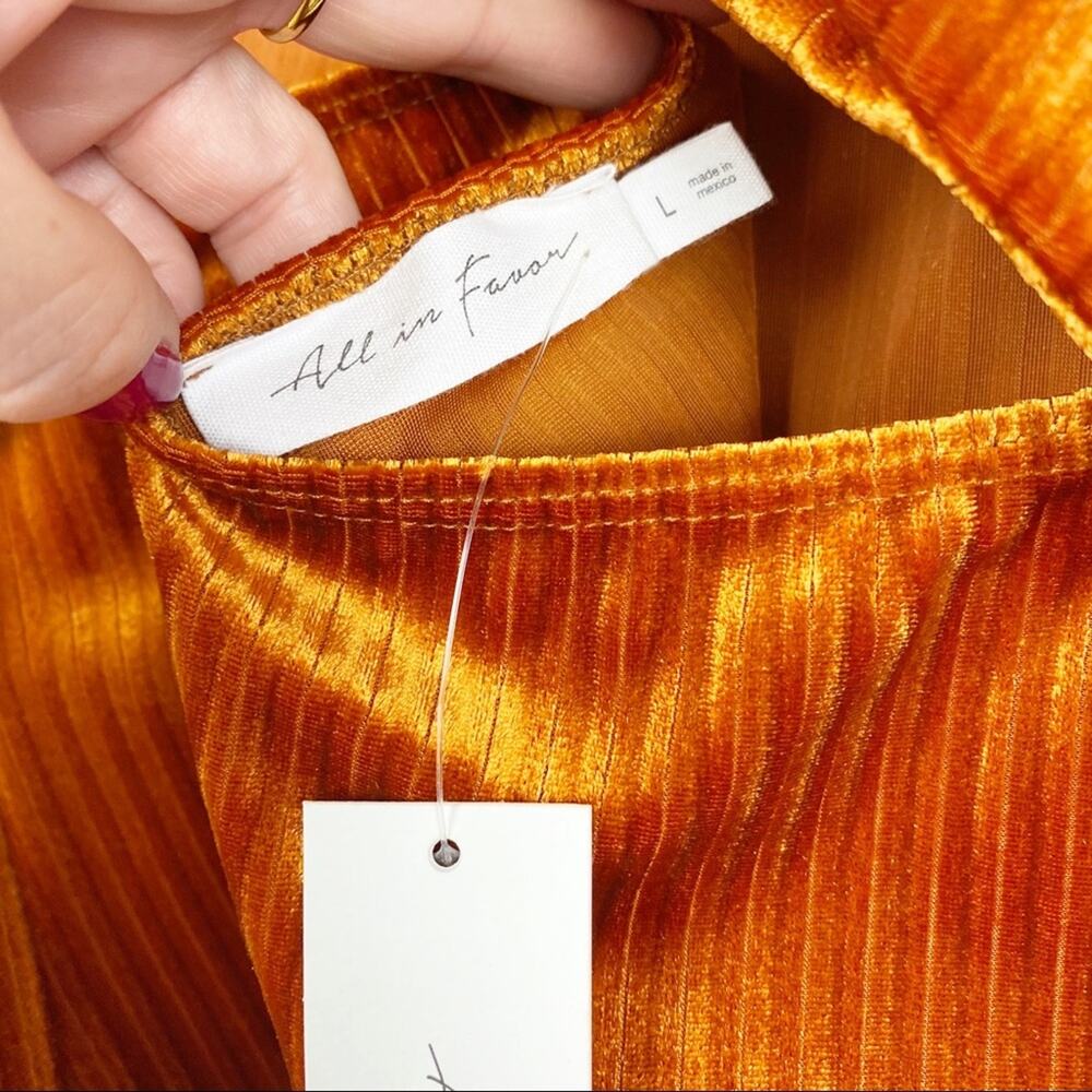 All In Favor • Long Sleeve Cutout Ribbed Top - Picture 9 of 12